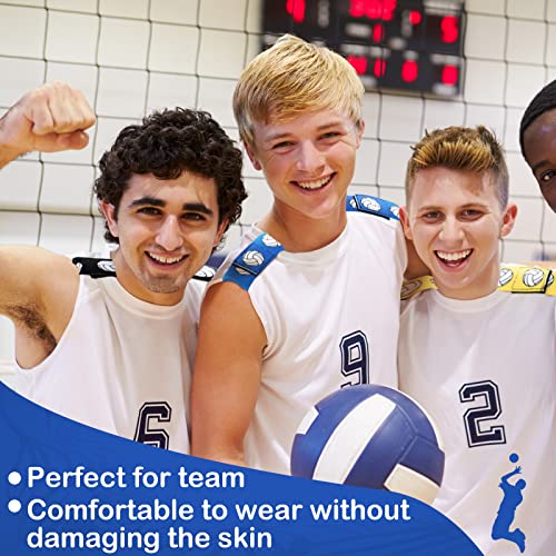 4 זוגות כדור שרוול מחזיקי כדורעף שרוול קשרי ספורט כדור שרוול רצועות עבור חולצות לגברים נשים, 4 צבעים