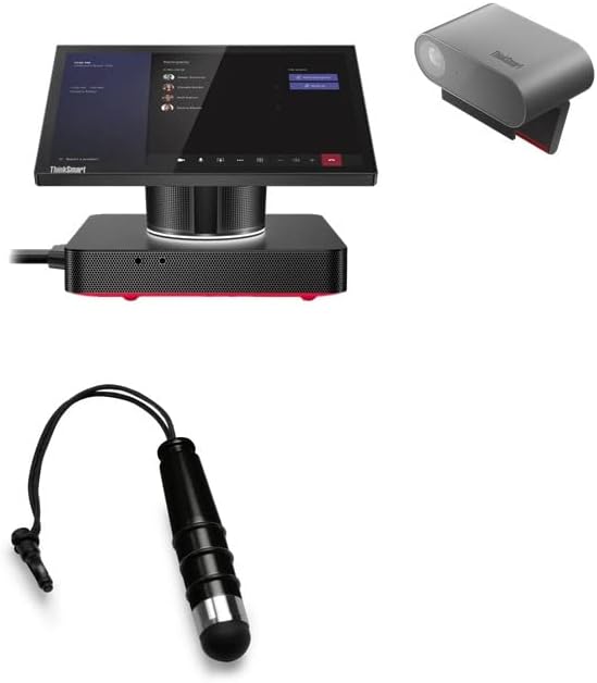 עט חרט בוקס גרגוס תואם ל- Lenovo ThinkSmart Hub 60 - מיני חרט קיבולי, קצה גומי קטן עט חרט קיבולי - סילון שחור