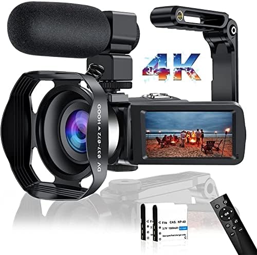 מצלמת וידאו 4K 48MP 18X HD מצלמת וידיאו WiFi IR Vision Night Vision מצלמת וידאו ליוטיוב 3.0 אינץ