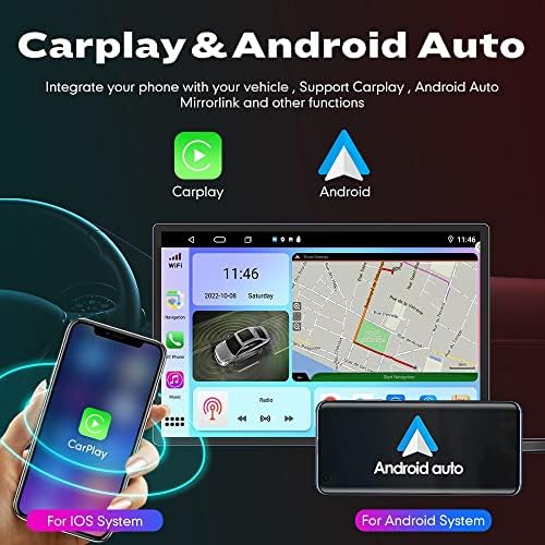 Wostoke 13.1 אנדרואיד רדיו Carplay & Android Auto Autoradio ניווט סטריאו סטריאו נגן מולטימדיה GPS מסך מגע Rd
