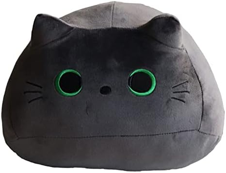 קטיפה צעצוע חתול שחור, כרית צורת חתול יצירתי, בובות צעצוע של צעצוע שחור חתול שחור צעצוע קטיפה, צעצועים בצורת חתול כריות קטיפה חתול