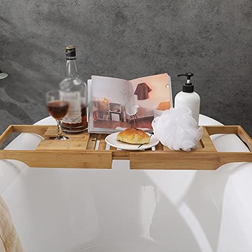 להארכה אמבטיה מגש אמבטיה מגש ספא אמבטיה נושא כלים אמבטיה ארגונית ספר יין לוח מחזיק קריאת מתלה אביזרי אמבטיה