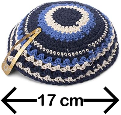 כותנה רבגונית כיפה יארמולקה יהודית יאמאקה כיפה ישראל כובע יודאיקה