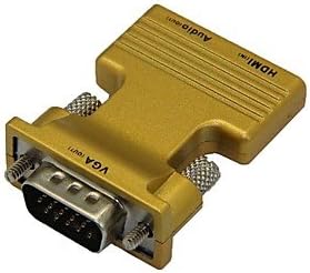 HDMI נקבה ל- VGA זכר ומתאם אודיו 3.5 ממ.