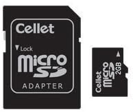מיקרו-סד 2 ג ' יגה-בייט למיקרומקס 235 זיכרון פלאש מותאם אישית לסמארטפון, תיבת הילוכים מהירה, תקע והפעלה, עם מתאם אס-די בגודל מלא.