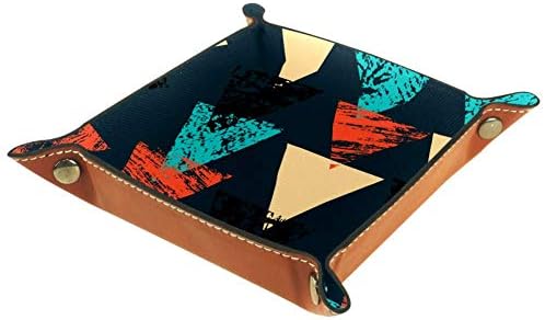 Lorvies דפוס נועז מצויר ביד עם משולשים קופסאות קופסאות קוביית סל מיכלים למשרדים ביתיים