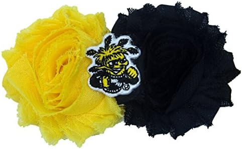 יצירות אלוהיות של בית הספר התיכון ויצ ' יטה סטייט מזעזעות בנות קליפ פרחים בלתי ניתן להפרדה, צהוב / שחור, מידה אחת