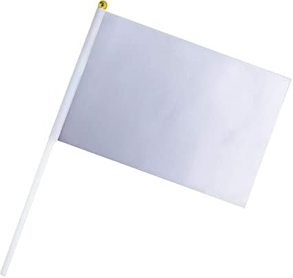 25 דגל צבע לבן בצבע לבן דגל לבן מלא לבן דגלים מיני קטנים על מקל, קישוט קישוט קישוט לקישוט משרדים מקשט