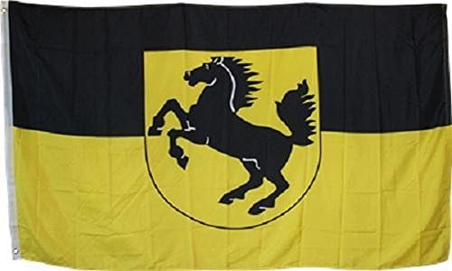 3x5 Stuttgart גרמניה גרמנית דגל סרוג טקס מחוספס 3'x5 'גזעי פליז