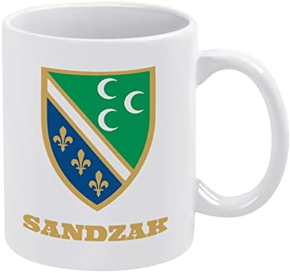 סנדזאק דגל הדפסת ספל קפה כוס קרמיקה תה כוס מצחיק מתנה עם לוגו עיצוב עבור משרד בית נשים גברים-11 עוז לבן