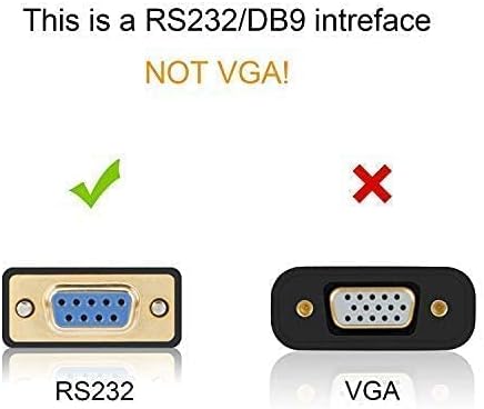 Cablecraetion USB ל- RS232 מתאם סדרתי, 6.6 רגל USB ל- DB9 כבל ממיר נקבה עם כבל קונסולה USB 6 ft USB ל- RJ45 מתאם סדרתי