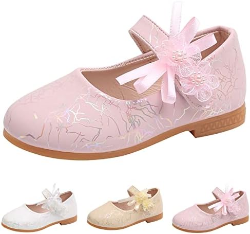 אופנה קיץ ילדי סנדלי בנות נעליים יומיומיות שטוח תחתון קל משקל פרל סרט פרח מגפי לפעוטות בני