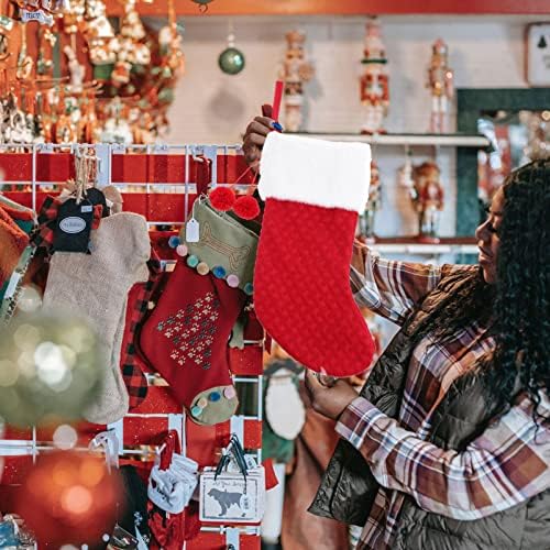 גרבי דקורטיביות צעצועים מחזיק שקית מתנה מחזיק עיצוב גרב חג המולד תליון חג המולד תיק גרב תלייה אח חג חג המולד קישוטי עץ גרביים