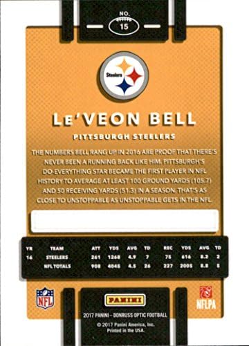 2017 Donruss Optic 15 Le'Veon Bell Steelers