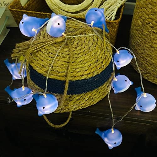 דגים טרופיים אורות מיתרים דקורטיביים סוללה המופעלת LED לוויתן פיות פיות לקימפינג קמפינג לחתונה יום הולדת יום הולדת מסיבות בית חדר שינה